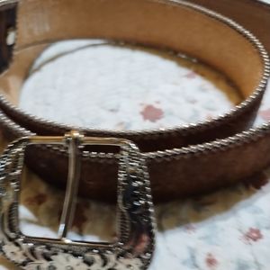 Cowhide belt.